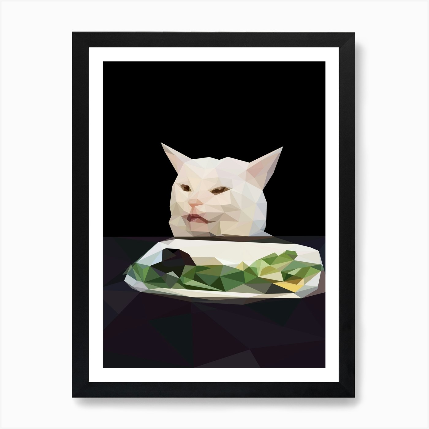 Polite Cat Meme | Photographic Print