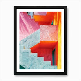 California Dreaming - Vivid Stair L.A Art Print