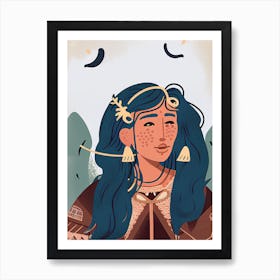 Elven Woman Art Print