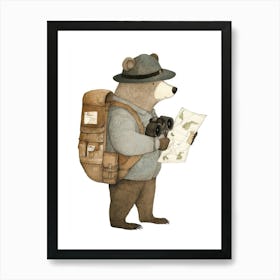 Cute Children Wall Art Bear Art Print