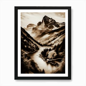 Infrared Landscape Art Print