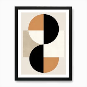 Geometric Legacy; Mid Century Elegance Art Print