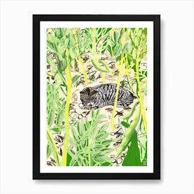 Between Broad Beans Art Print