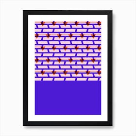 Shoreditch Shutters Purple Art Print