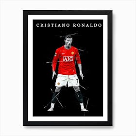 Cristiano Ronaldo Manchester United 1 Art Print