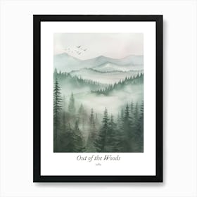 Taylor Swift Fan Art Out Of The Woods Watercolour Art Print