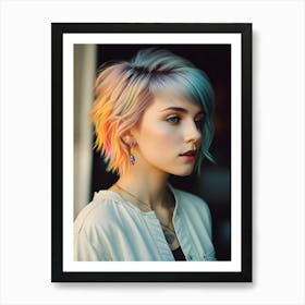 Pretty Punk Girl - Hall-O-Gram Creations 6 Art Print