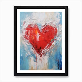 Red Heart Art Print