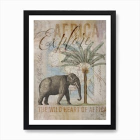 Africas Wild Heart Art Print