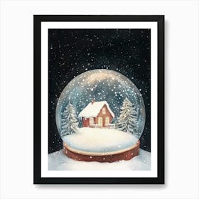 Snow Globe Art Print