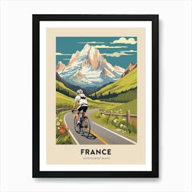 Tour De Mont Blanc France 5 Vintage Cycling Travel Poster Art Print
