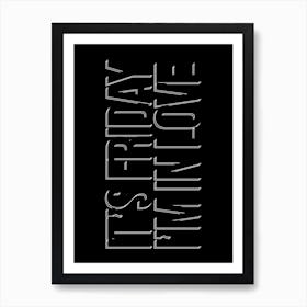 Affiche Friday The Cure minimaliste pour salon