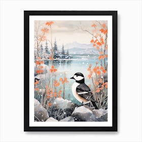 Winter Bird Painting Bufflehead 1 Art Print