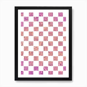 Checkered Pattern 1 Art Print