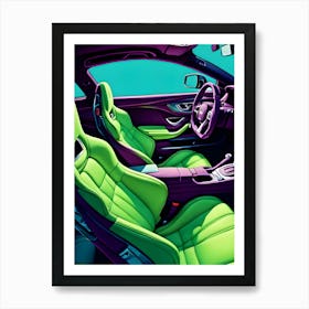 Sport Cars Interiors 1 Art Print