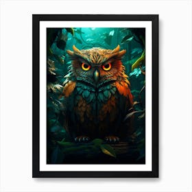 Owl In The Forest 2 Poster