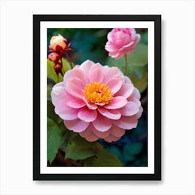 Dahlia Flower 1 Art Print