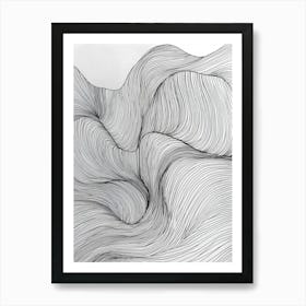 Wavy Lines Art Print