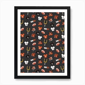 Cincinnati Bengals Collage Art Print