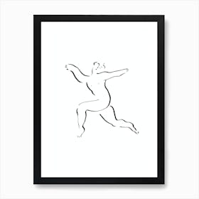 Man dancing Art Print