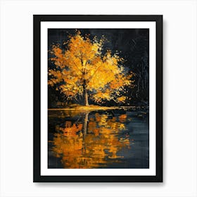 Tree In The Water 5 Art Print