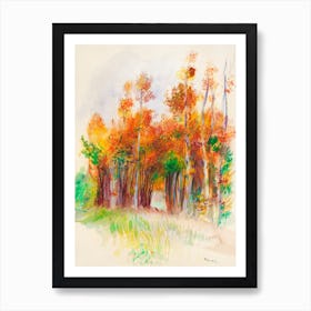 Grove Of Trees, Pierre Auguste Renoir Art Print