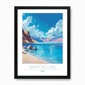 Namiso Lake Tibet Art Print