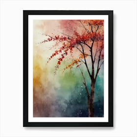 Watercolor Tree 10 Art Print