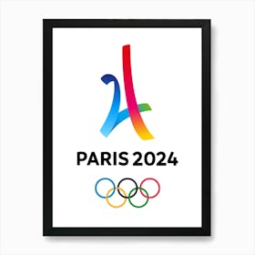 Franca Paris 2024 Olympics logo is a sophisticated and distinctive work of art. Decorate the place as you wish.6 Art Print