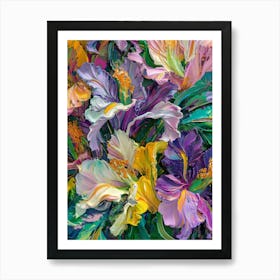 Abstract Hibiscus Painting Art Print