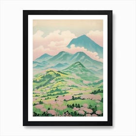 Mount Chokai In Yamagata Akita Japanese Landscape 3 Art Print