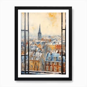 Winter Cityscape Copenhagen Denmark 3 Art Print