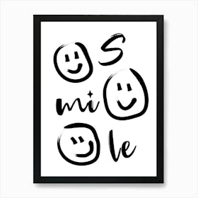 Smile Art 1 Art Print