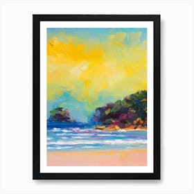 Kata Beach, Phuket, Thailand Bright Abstract Art Print