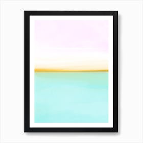 Tropical sunset pink skies Art Print