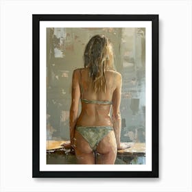 Woman In A Bikini Art Print