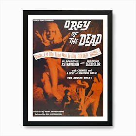 Orgy Of The Dead, Movie Poster Art Print