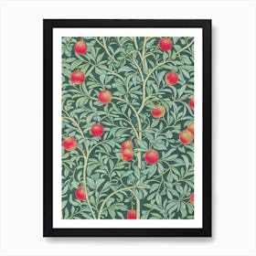 Pomegranate Vintage Botanical Fruit Art Print