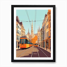 Belgium 2 Travel Illustration Art Print