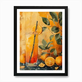 Orange Drink 4 Art Print