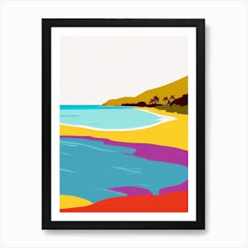 Magens Bay Beach Us Virgin Islands Midcentury Art Print