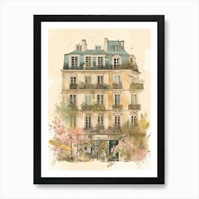 House Of Flowers Paris 3 Art Print