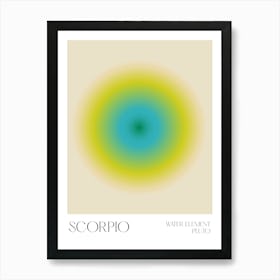 Scorpio Aura Zodiac Art Print