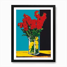 Snapdragon Flower Still Life 4 Pop Art  Art Print