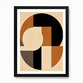 Mid-Century Shapes Art Print