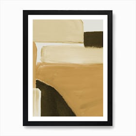 Ochre Abstract Art Print