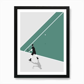 Tennis Player Art Print