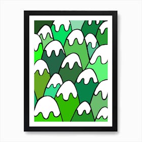 Mountain Tops Poster Art Print