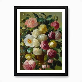 Camellia Painting 5 Flower Art Print