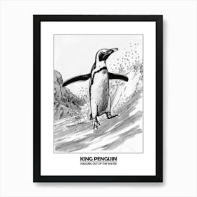 Penguin Hauling Out Of The Water Poster 10 Art Print